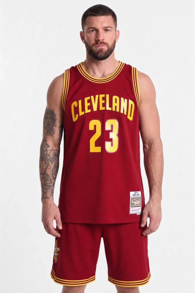 Mitchell & Ness Mesh Tanktop - Red + Yellow M Herren