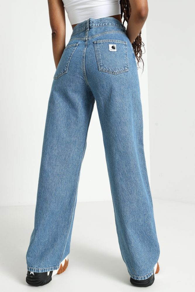 Carhartt WIP Jane Loose Fit Jeans - Blue Heavy Stone Wash 24 Damen