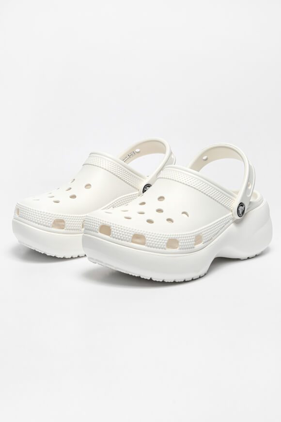 CROCS Classic Plateau Sandalen - White EU39 Damen