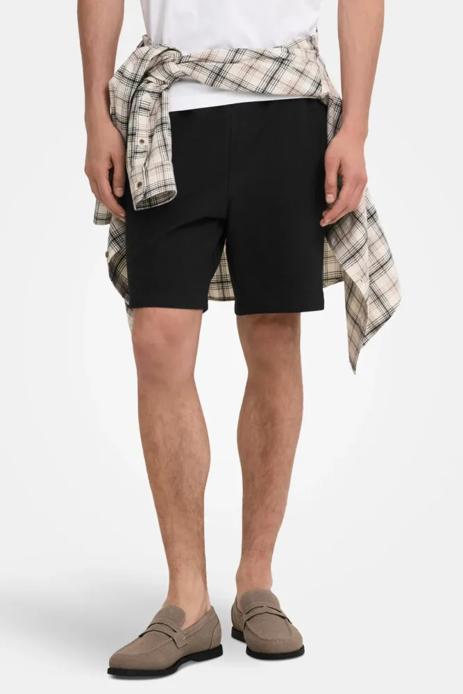 Only & Sons ONSKIAN Shorts aus Seersucker - Black L Herren
