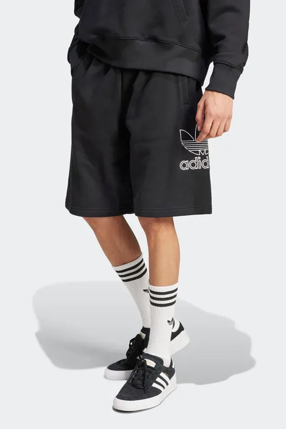Adidas Originals Adicolor Outline Trefoil Sweatshorts - Black S Herren
