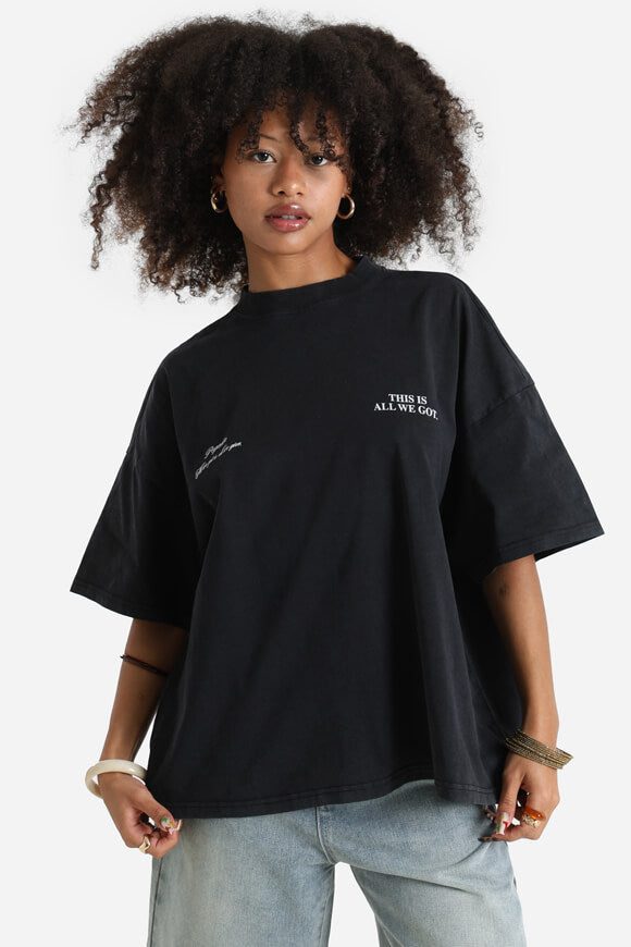 Pegador Lena Oversize T-Shirt - Vintage Black XS Damen