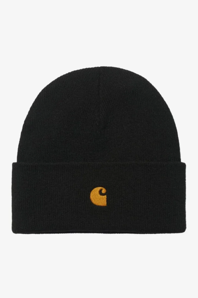 Carhartt Workwear Chase Beanie - Black + Gold Einheitsgroesse Herren