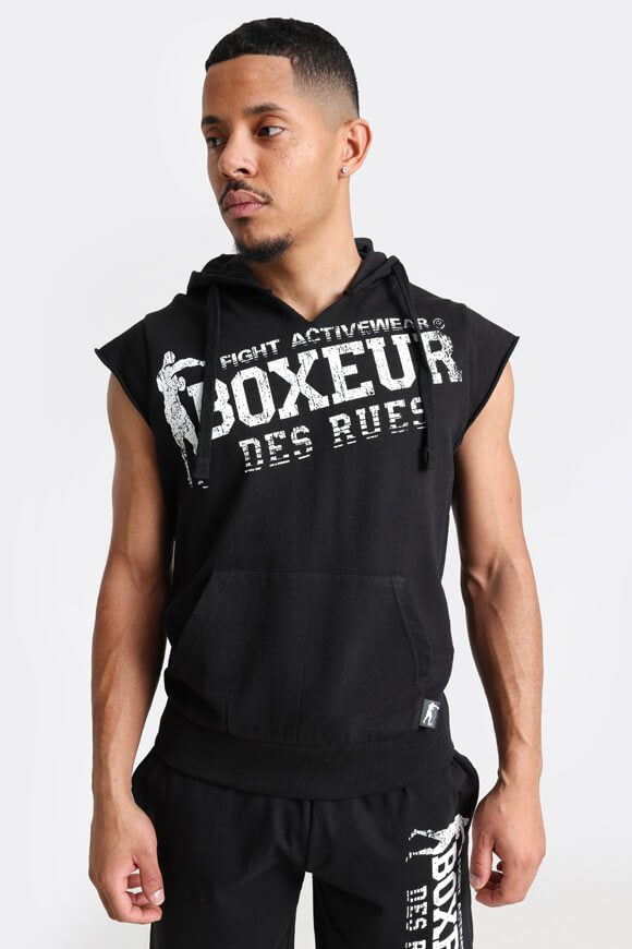Boxeur des Rues Sweat T-Shirt mit Kapuze - Black L Herren