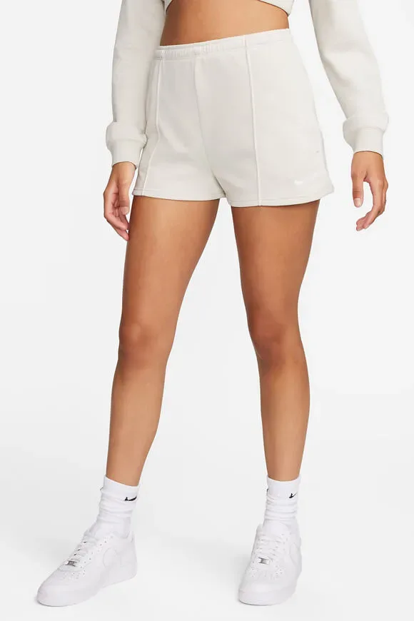 Nike Sweatshorts - Light Orewood Brown S Damen