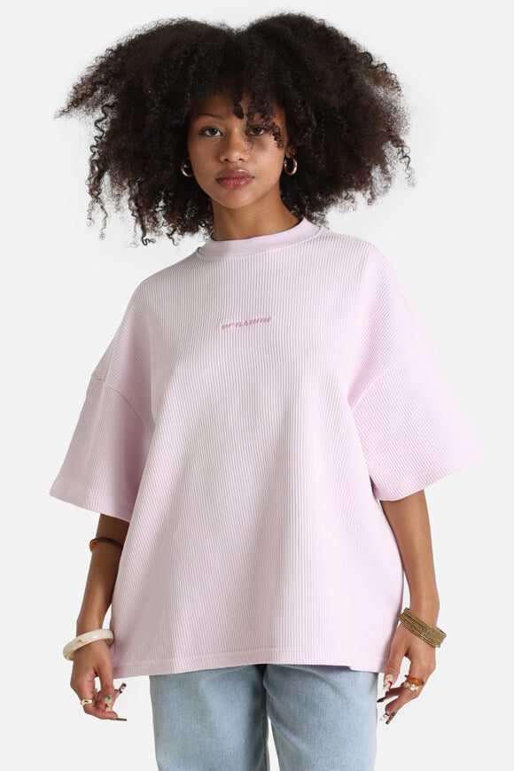 Pegador Amanda Strukturiertes Oversize T-Shirt - Washed Bubblegum XS Damen