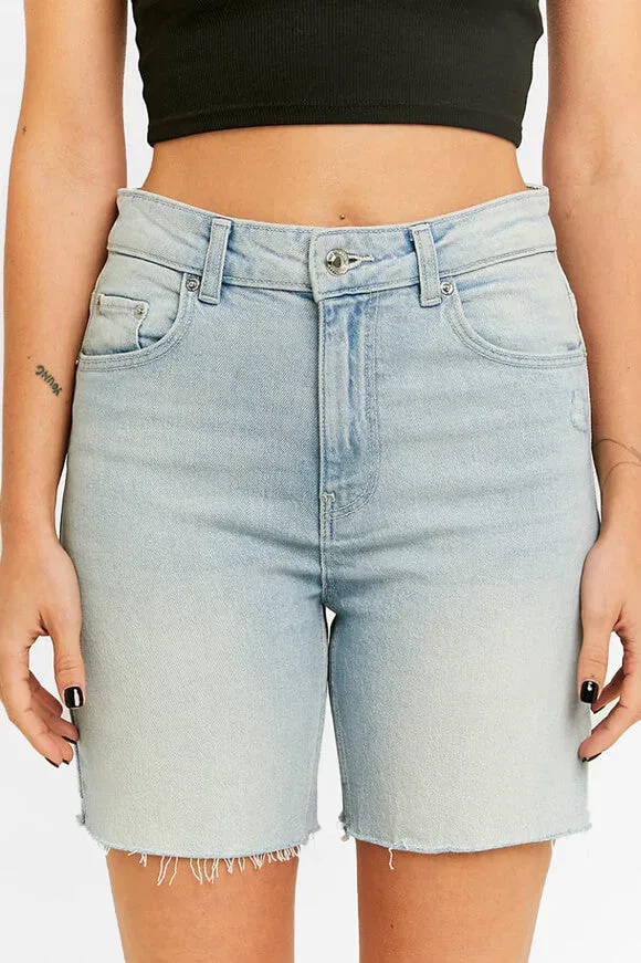 Tally Weijl High Waist Jeansshort - Light Blue Washed 32 Damen