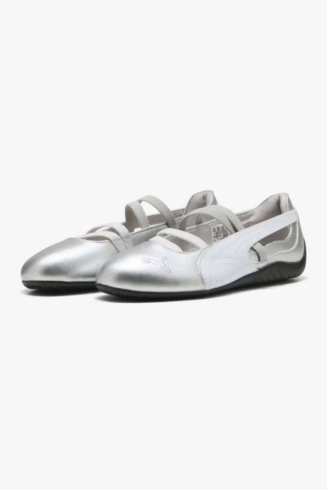 Puma Speedcat Ballerina - Silver Metallic + White EU38.5 Damen