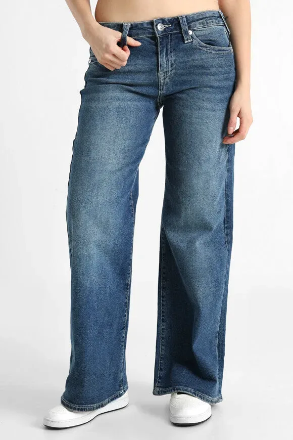 True Religion Bobbi Baggy Jeans - Blue Denim 25 Damen
