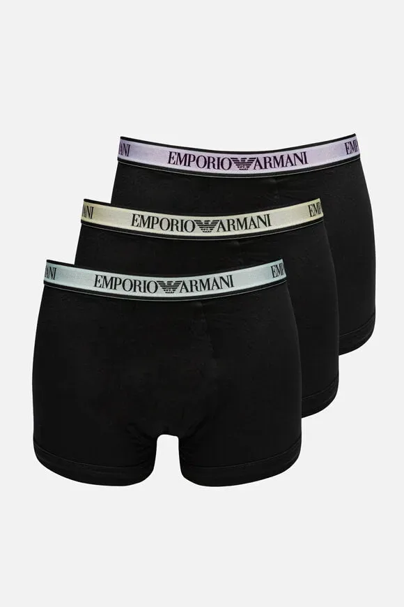 Emporio Armani Dreierpack Boxershorts - Black M Herren