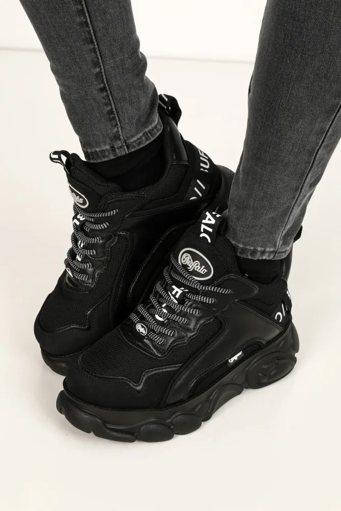 Buffalo Vegan CLD Chai Plateau Sneaker - Schwarz EU40 Damen