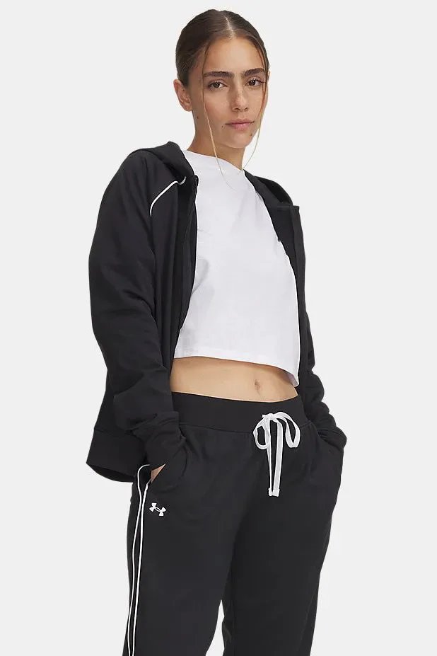 Under Armour Rival Trainingsjacke - Black + White L Damen