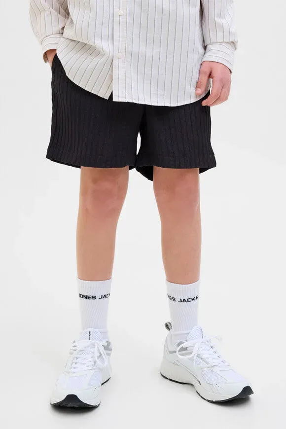 Jack & Jones Junior JPSTJAIDEN Strukturierte Stoffshorts - Black 164 Kids