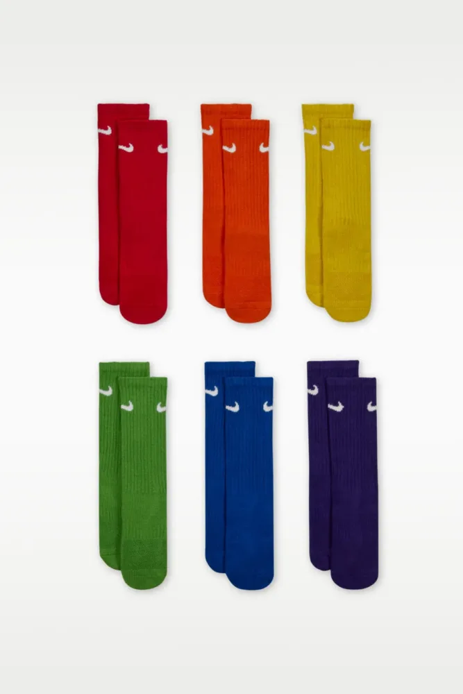Nike Sechserpack Socken - Mehrfarbig EU38-42