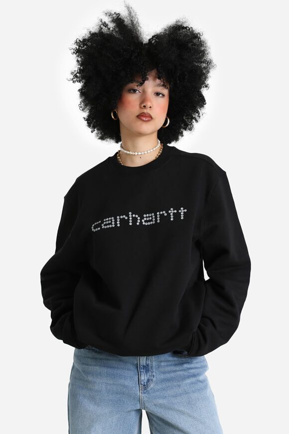 Carhartt WIP Rivet Script Sweatshirt - Black M Damen