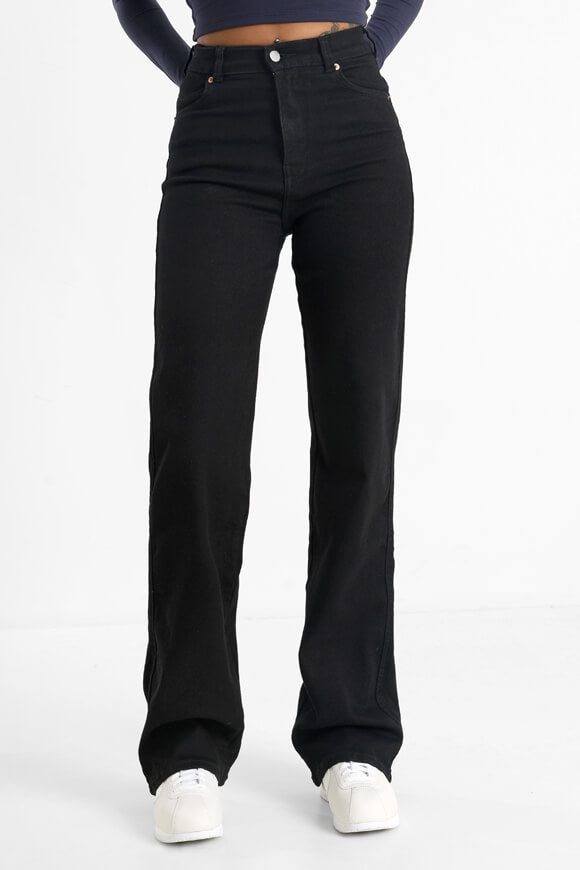 Dr. Denim Moxy Straight Fit Jeans L34 - Solid Black S/34 Damen