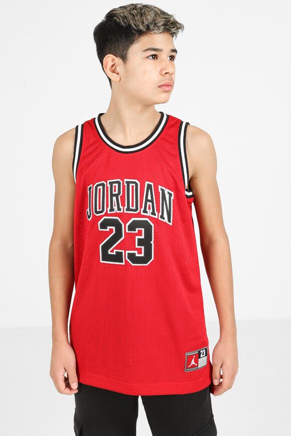 Jordan Mesh Tanktop - Gym Red + Black M Kids