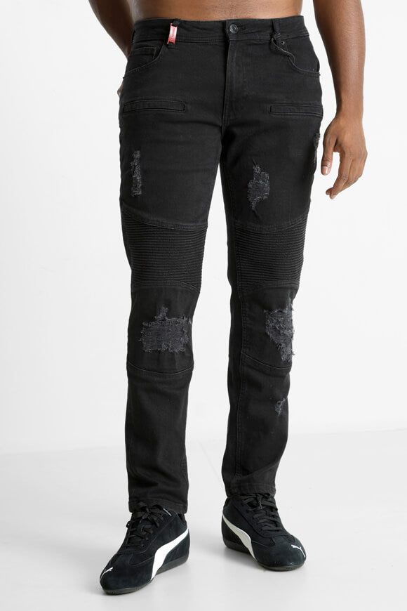 2Y Premium Slim Fit Jeans L32 - Black 31/32 Herren