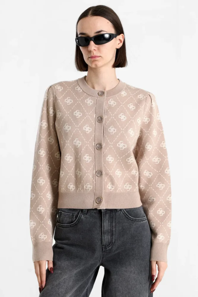 Guess Crop Cardigan - Summer Clay S Damen