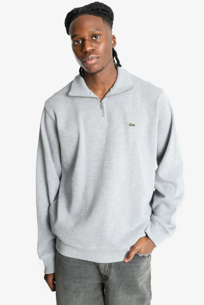 Lacoste Gerippter Feinstrickpullover - Silver Chine L Herren