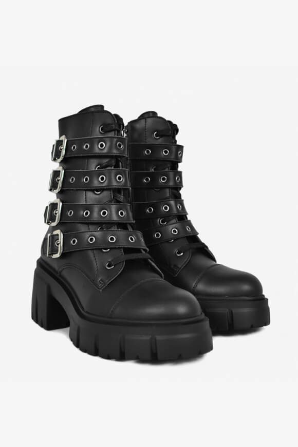 Altercore Vegan Murani Plateaustiefelette - Schwarz EU39 Damen