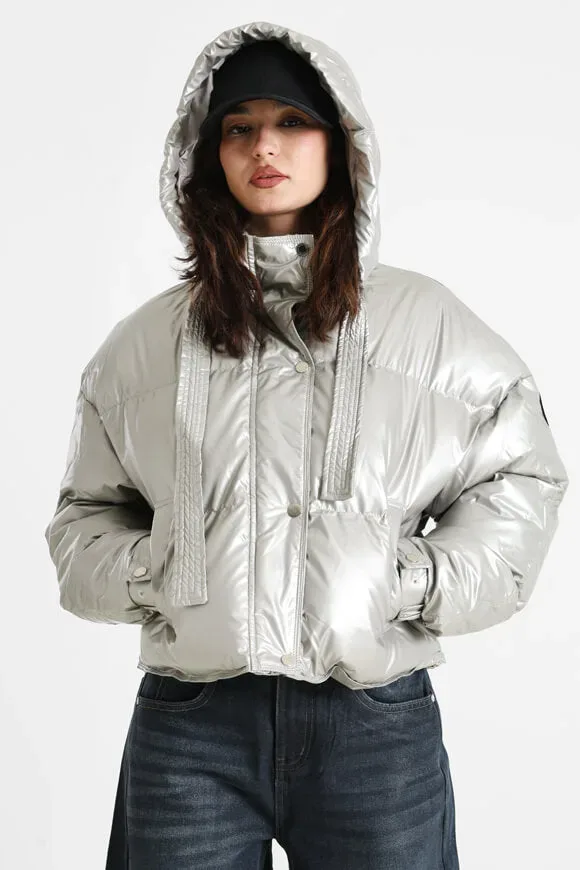 Shōrai Pufferjacke - Silver S Damen