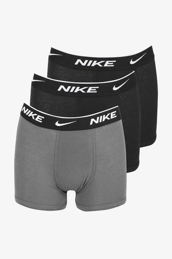 Nike Dreierpack Boxershorts - Schwarz + Dunkelgrau S Kids