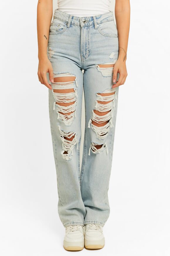 Tally Weijl Straight Leg Jeans - Light Blue 32 Damen