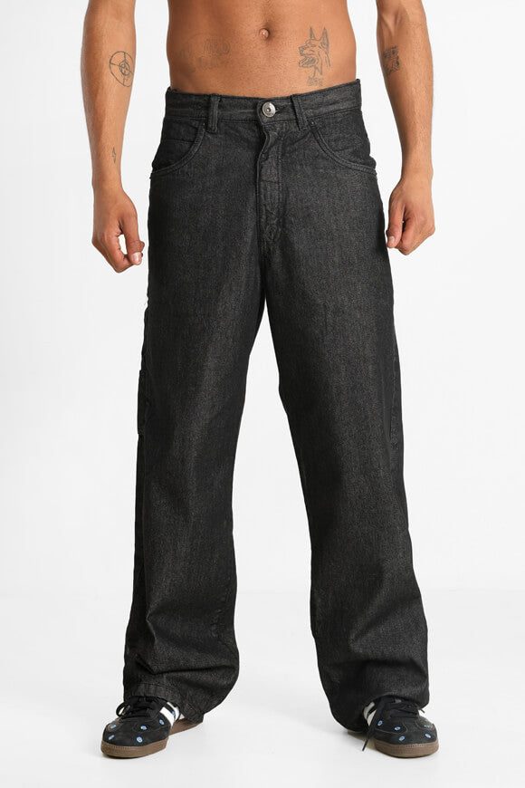 Southpole Baggy Fit Jeans - Raw Black 31 Herren