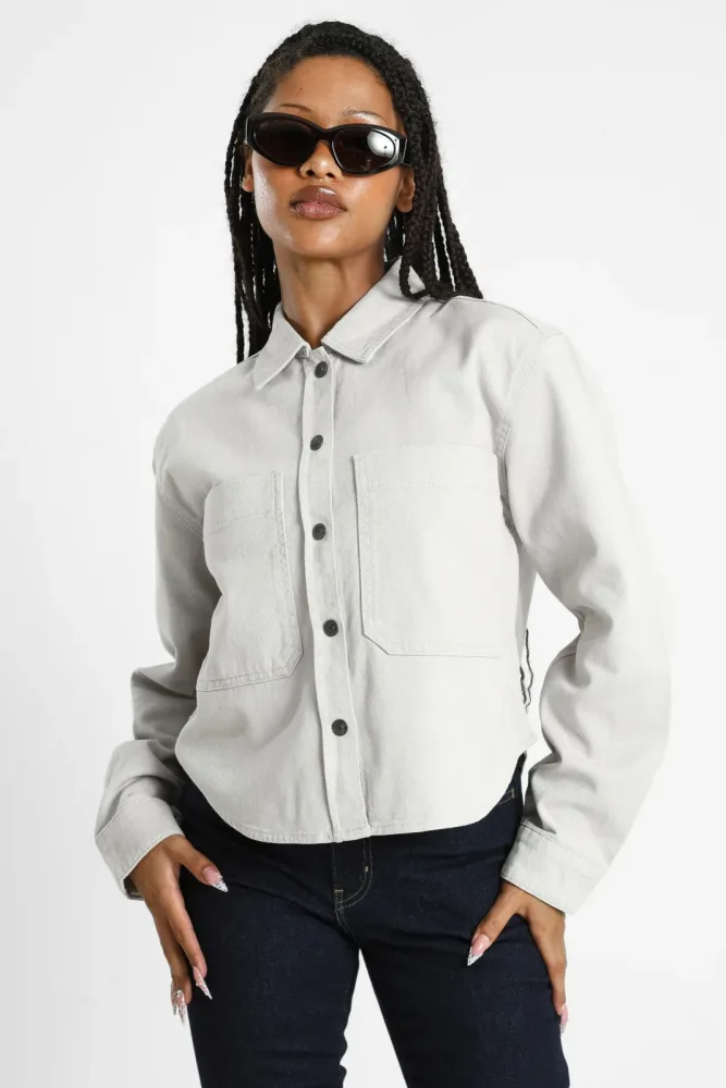 Only ONLDREW Jeansjacke - Pumice Stone M Damen
