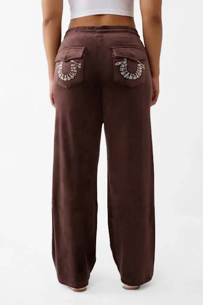 True Religion Samt Hose - Fudge M Damen