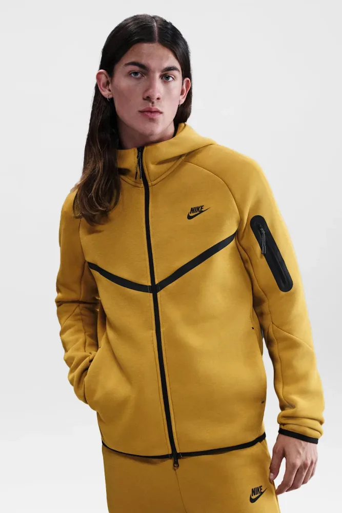 Nike Sportswear Tech Fleece Kapuzensweatjacke - Ochre XS Herren