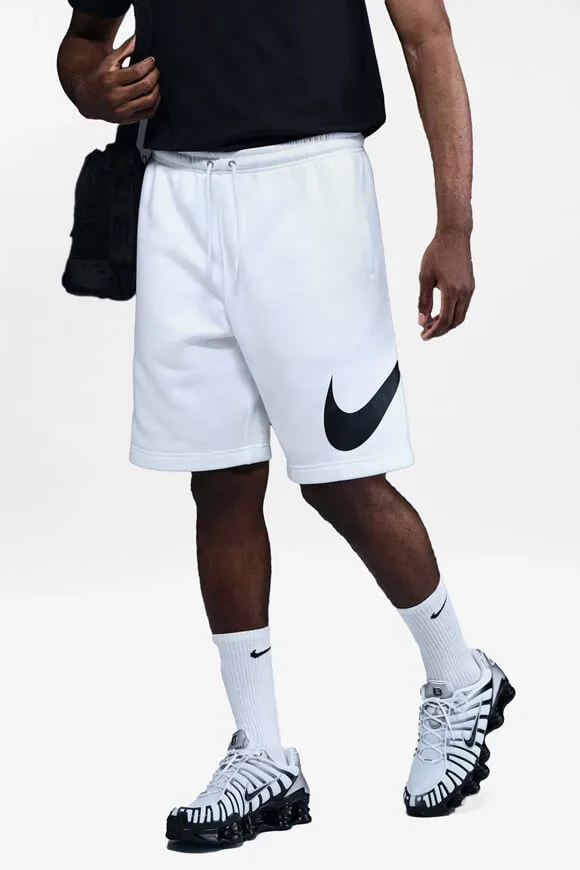 Nike Club Fleece Sweatshorts - White XS Herren