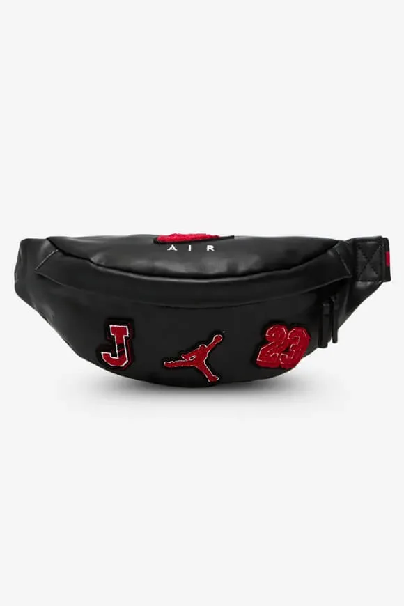 Jordan Air Borough Varsity Bauchtasche - Black + Gym Red Einheitsgroesse Kids