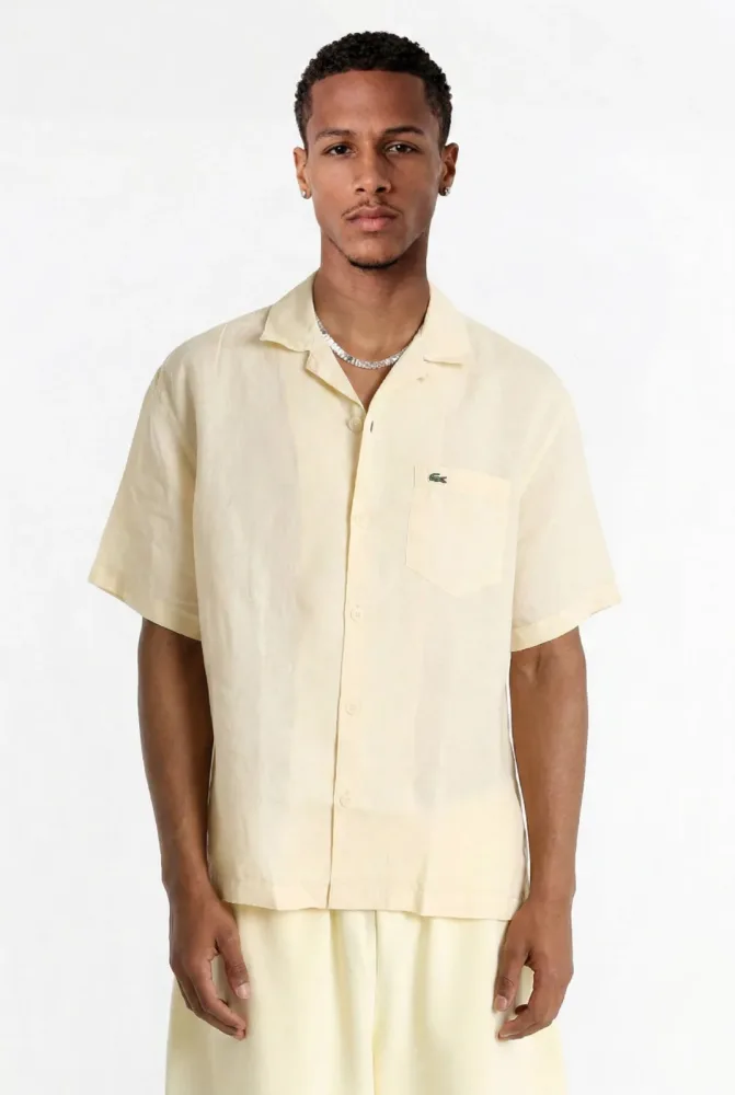 Lacoste Leinenhemd - Light Nature S Herren