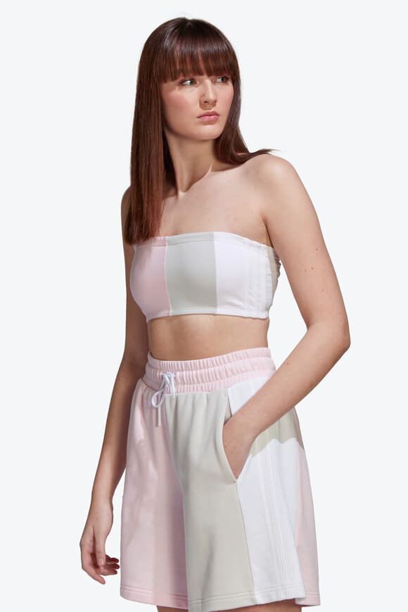 Adidas Originals Bandeau Crop Top - Clear Pink 34 Damen