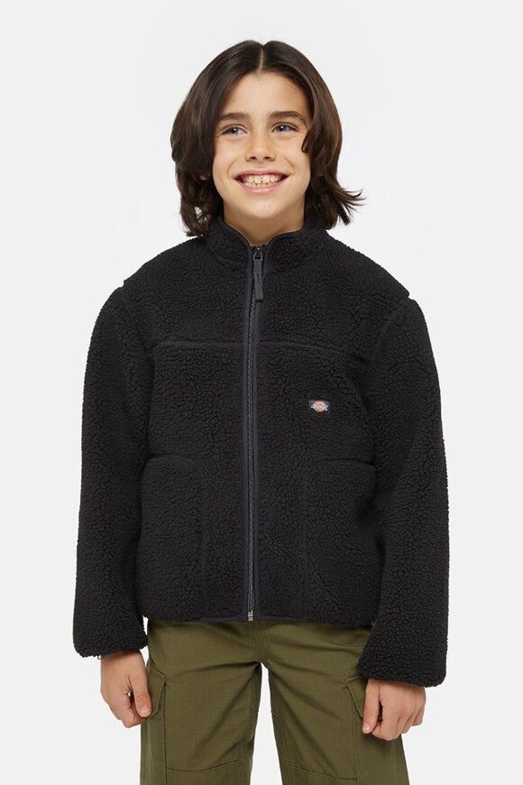 Dickies Mount Hope Teddy Jacke - Black L Kids