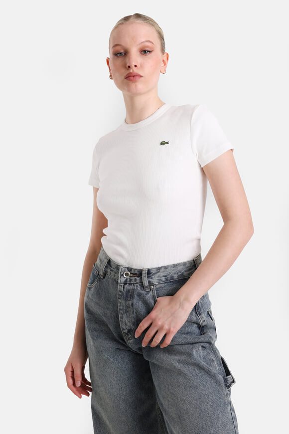 Lacoste Geripptes T-Shirt - Flour 34 Damen