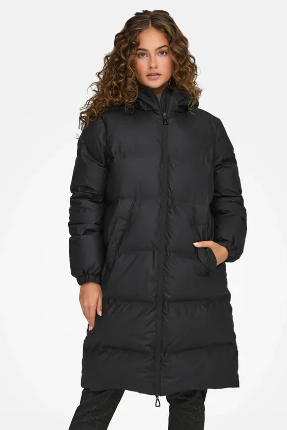 Only Lea Puffer Regenmantel - Black M Damen