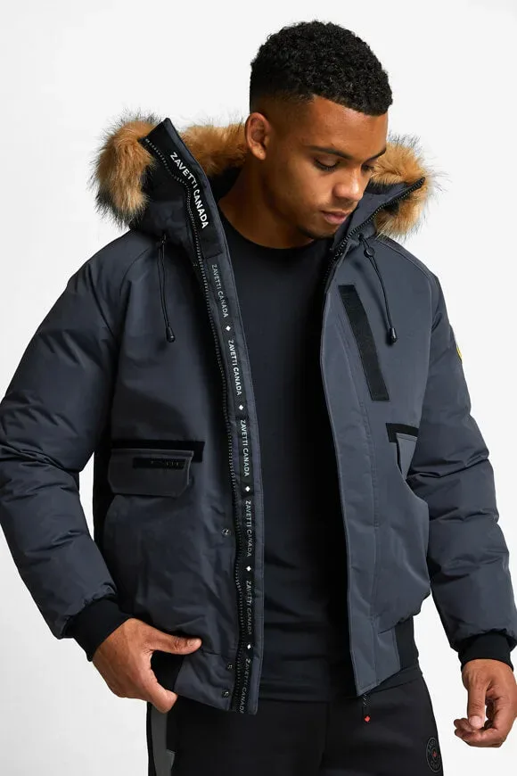 Zavetti Canada Abelli 2.0 Wattierte Bomberjacke - Asphalt L Herren