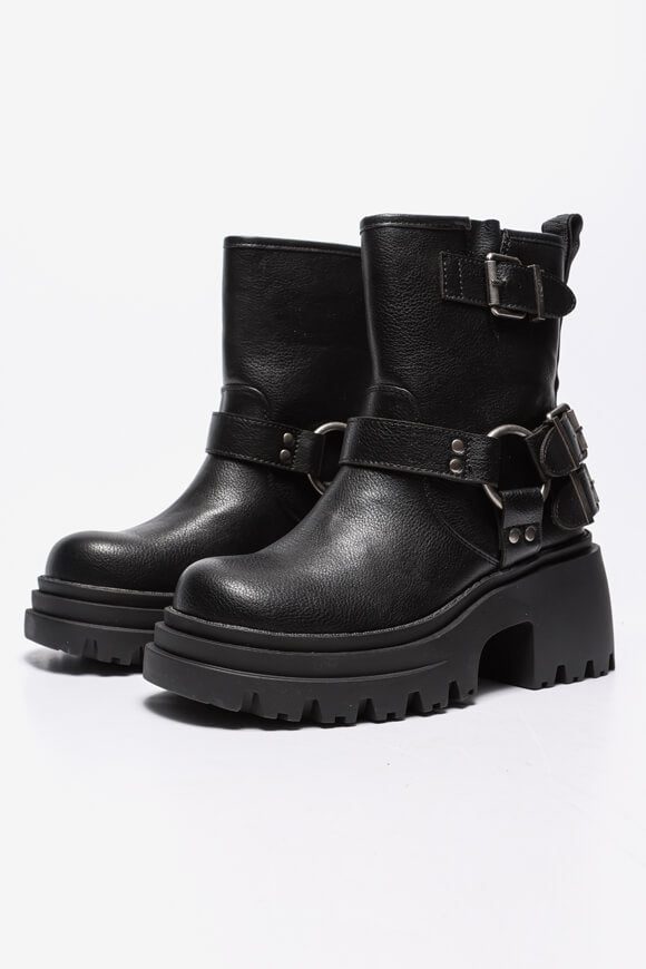 Buffalo Bravr Biker Plateau Winterstiefelette - Black EU36 Damen