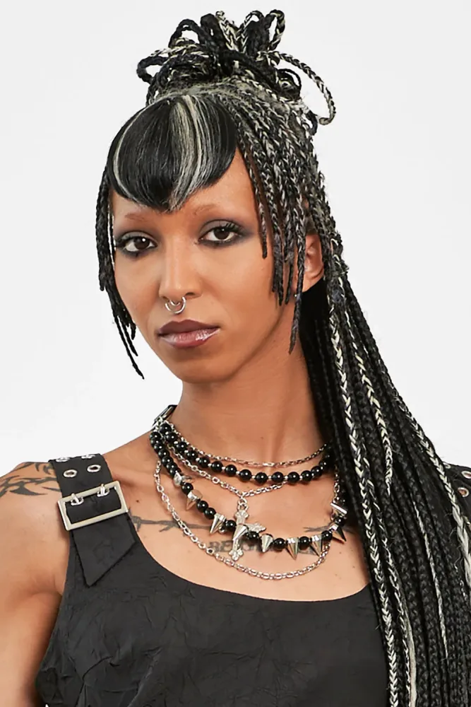 Banned Halskette - Black + Silver Einheitsgroesse Damen