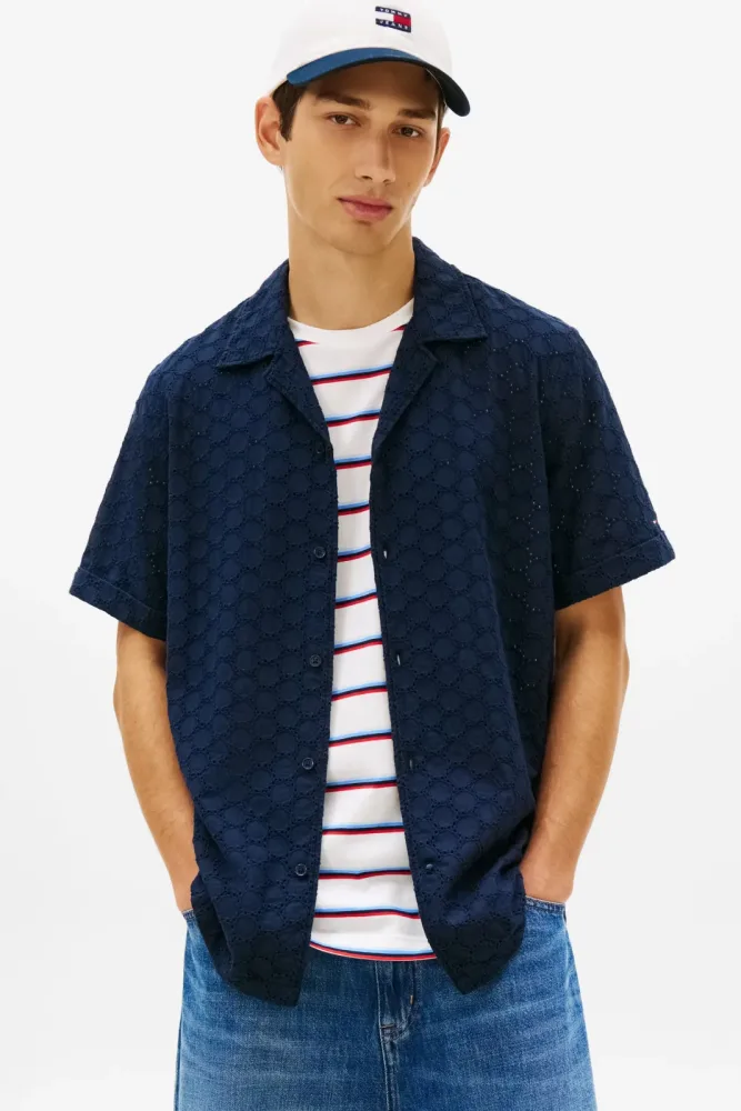 Tommy Jeans - Hemd, kurzarm, für Herren, Marine, Größe M