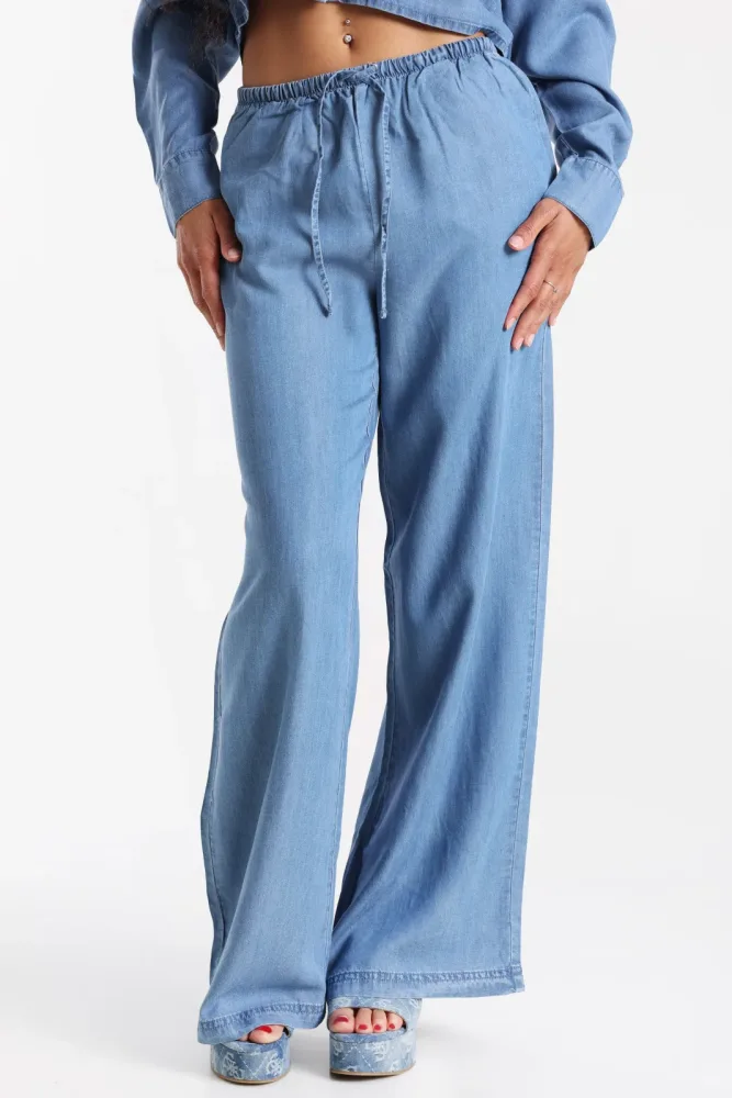 Only ONLCHARIS Stoffhose - Medium Blue Denim M Damen