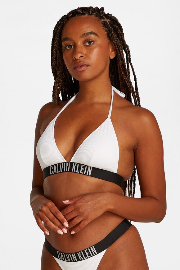 Calvin Klein Swimwear Triangel Bikini-Oberteil - Brilliant White M Damen