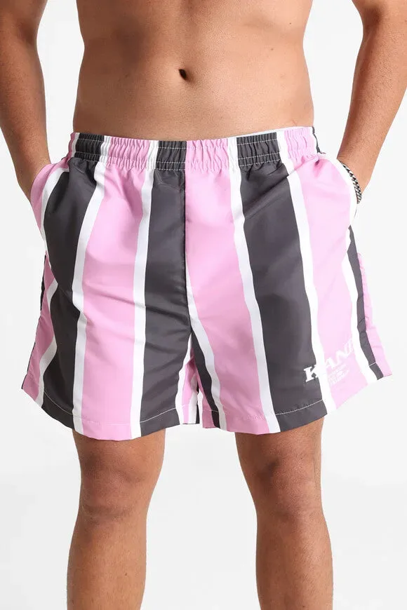 Karl Kani Badeshorts - Rose + Grey + White XS Herren