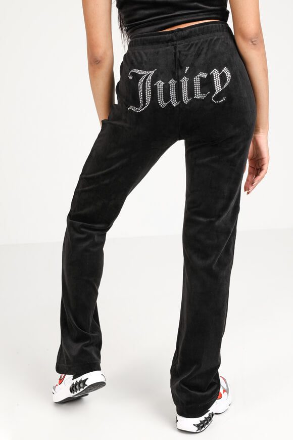 Juicy Couture Tina Samt Hose - Black S Damen