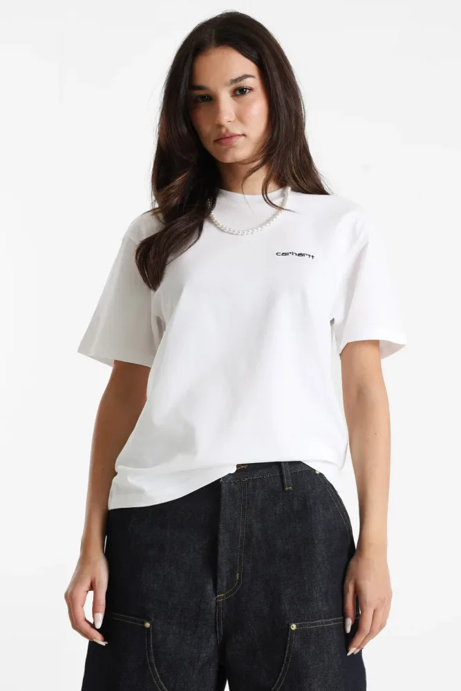 Carhartt WIP Embroidery T-Shirt - White M Damen