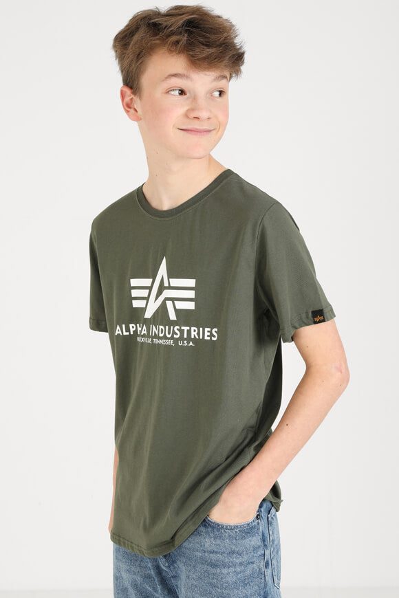 Alpha Industries T-Shirt - Dunkel Olive 14 Kids