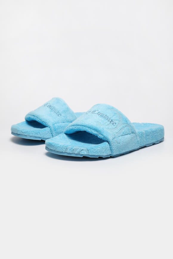 Juicy Couture Frottee Pantoletten - Aqua EU37 Damen